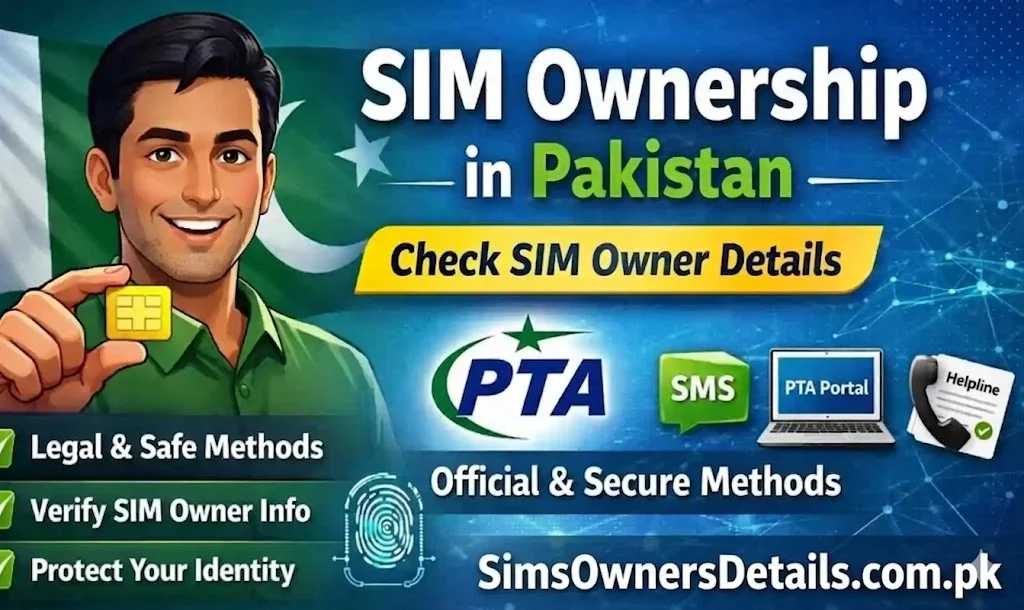 How to Check SIM Owner Details by CNIC Number Free Pakistan