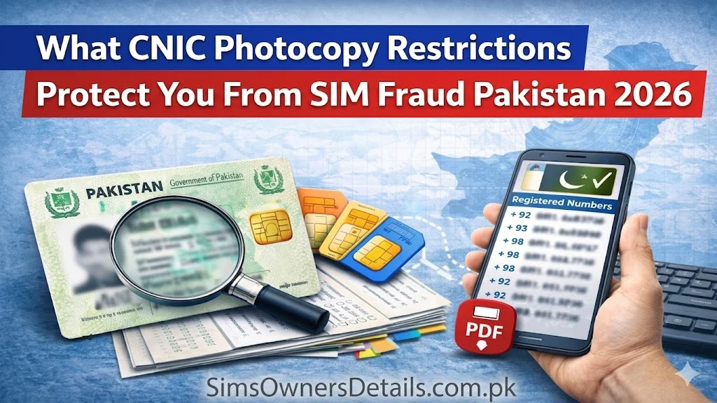 What CNIC Photocopy Restrictions Protect You From SIM Fraud Pakistan 2026